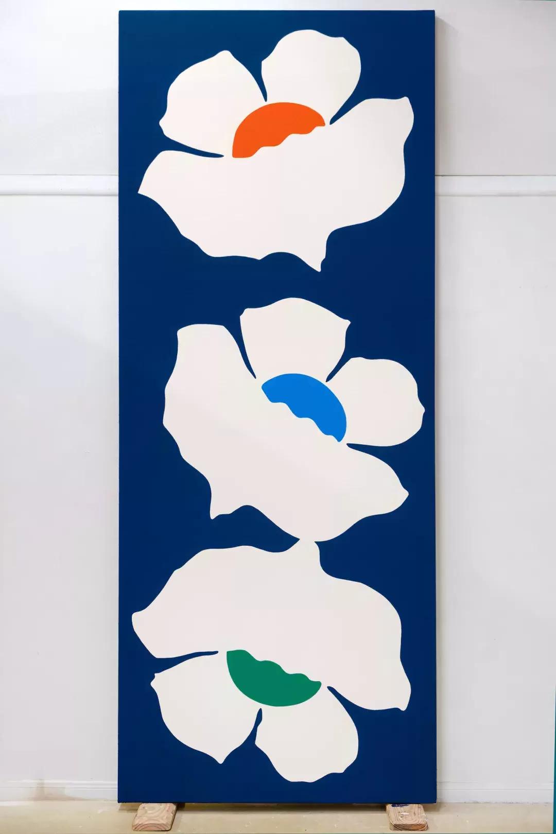 Paul Kremer's "Bloom 25", on display at the Berggruen Gallery