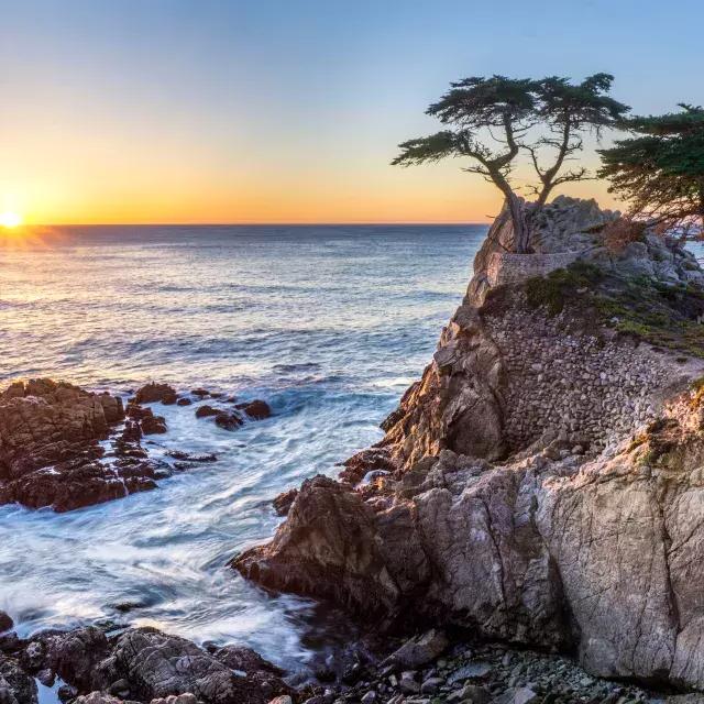 The Monterey County coastline.